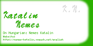 katalin nemes business card